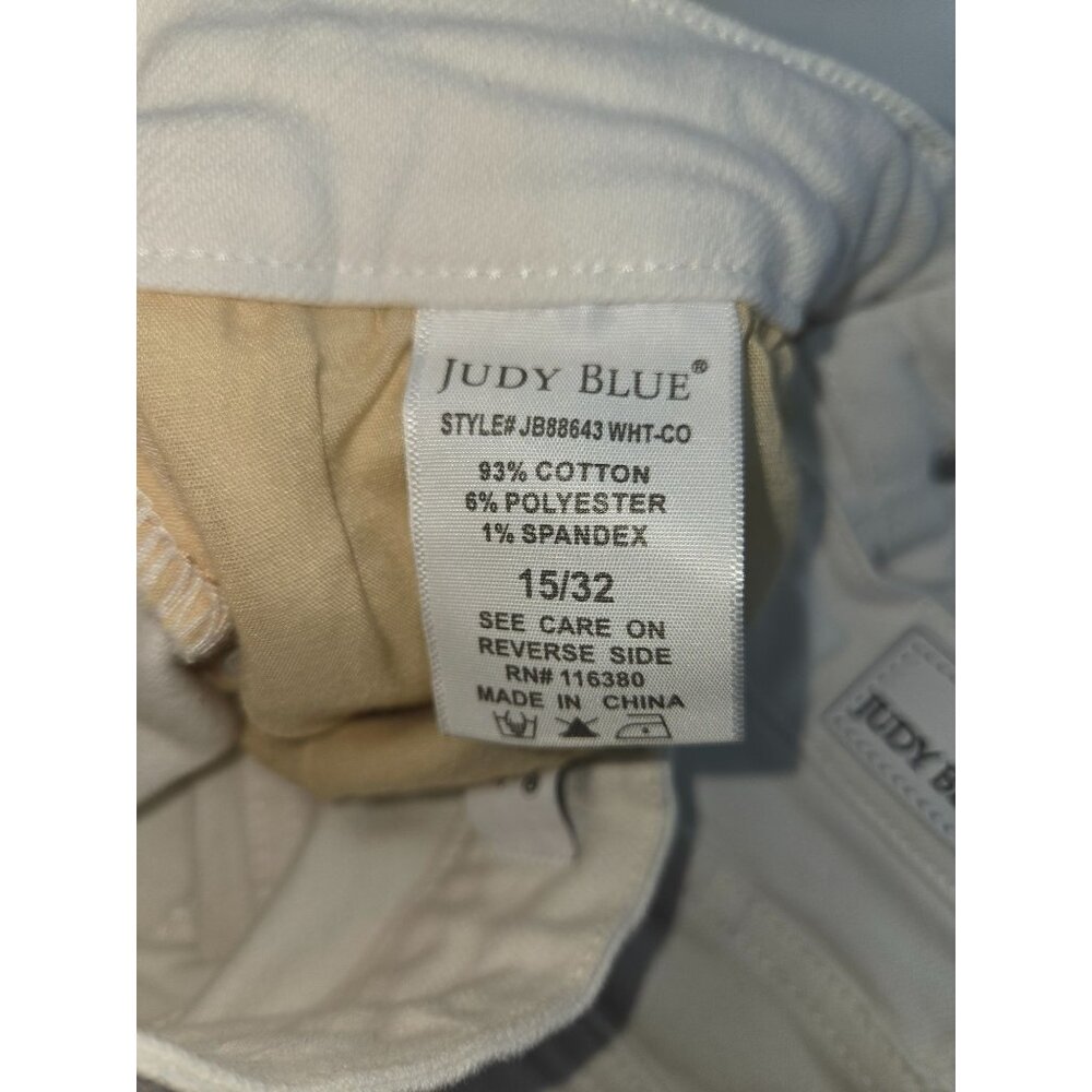 Judy Blue Womens White Bootcut Jeans Size 15/32 C(33x30) - Picture 6 of 12